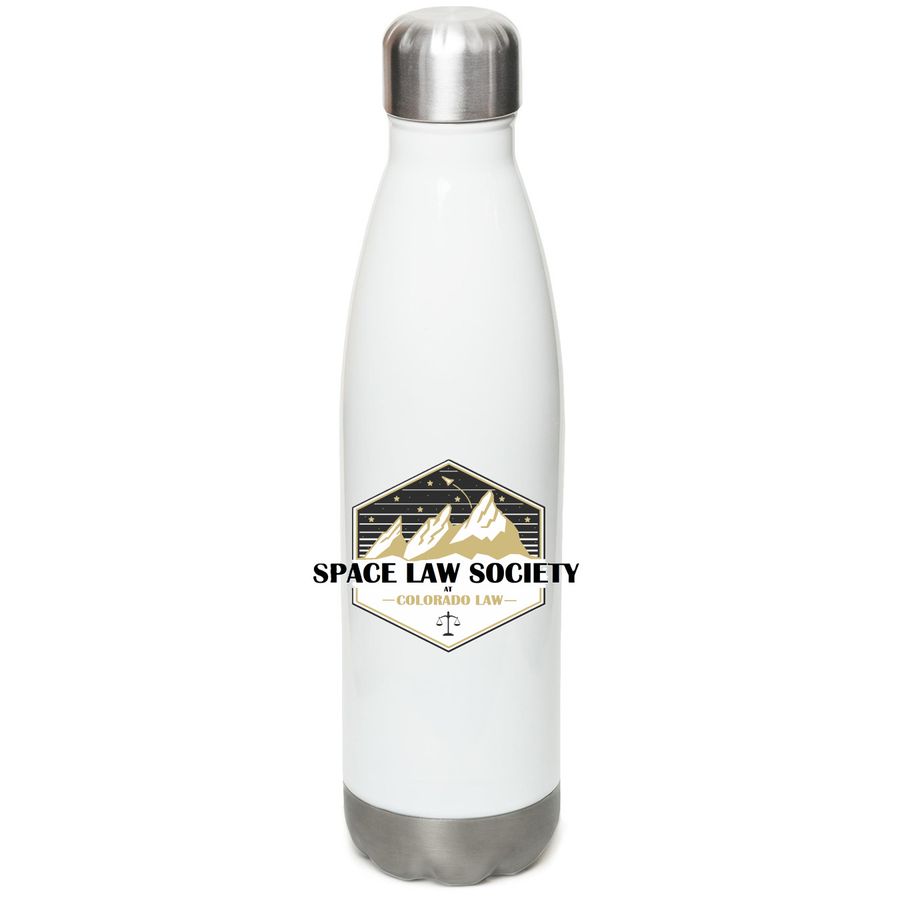 SLS Water Bottle, a White Stainless Steel Water Bottle