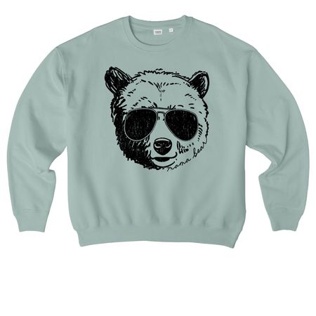 The Mama Bear Collection, a Aloe Stanley/Stella Ledger Dry Crewneck Sweatshirt