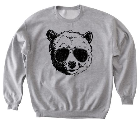 The Mama Bear Collection, a Sport Grey Softstyle Crewneck Sweatshirt