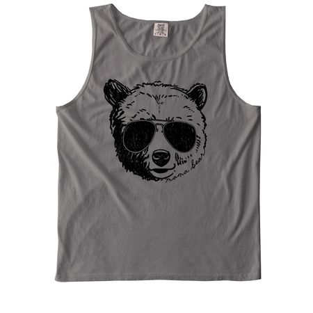 The Mama Bear Collection, a Grey Comfort Colors Tank Top