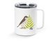 Go Wild for Wood Thrush, a White Stainless Steel Travel Mug
