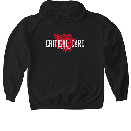 CCFP ROSE, a Black Gildan Softstyle Pullover Hoodie