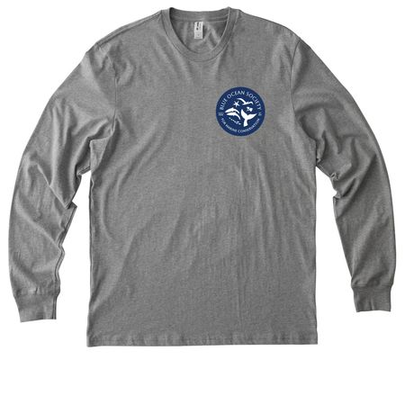 New Logo Apparel, a Granite Grey Heather Allmade Organic Cotton Long Sleeve Tee