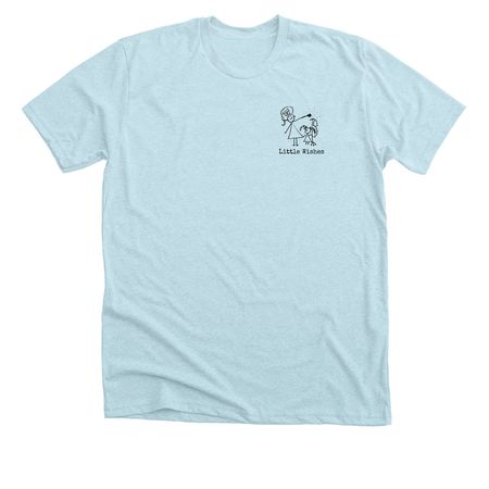 Little Wishes: Moments of Joy, a Heather Ice Blue Premium Unisex Tee