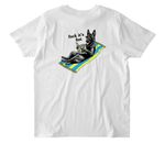 2025 ?F@!k It?s Hot!? DK9 Summer Line ??, a White Stanley/Stella Unisex Rocker Tee (back-view)