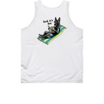 2025 ?F@!k It?s Hot!? DK9 Summer Line ??, a White Classic Unisex Tank Top (back-view)