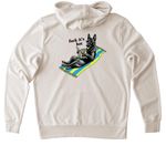 2025 ?F@!k It?s Hot!? DK9 Summer Line ??, a White Sand Allmade Organic French Terry Pullover Hoodie (back-view)