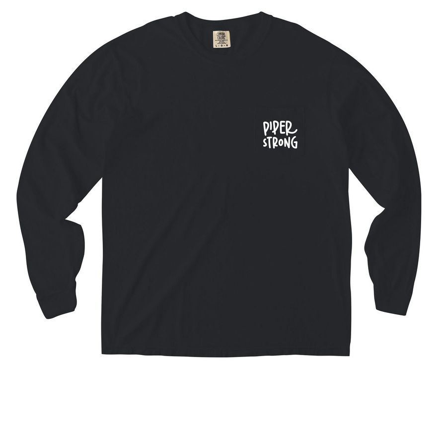 Pocket Shirts, a Black Comfort Colors Long Sleeve Pocket Tee