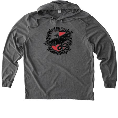 Hoodie Lite, a Aluminum Grey Allmade Eco Triblend Hoodie Tee