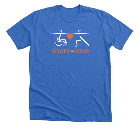 Kiss My Asana 2026, a Heather True Royal Premium Unisex Tee