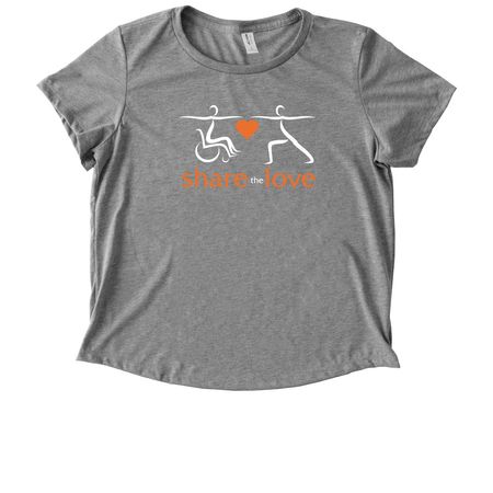 Kiss My Asana 2026, a Aluminum Grey Allmade Eco Triblend Women?s Scoop Neck Tee