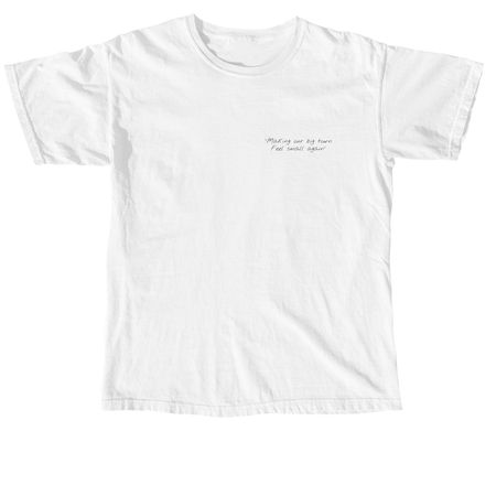 The Little Farmhouse White Tee, a White Comfort Colors Unisex Tee