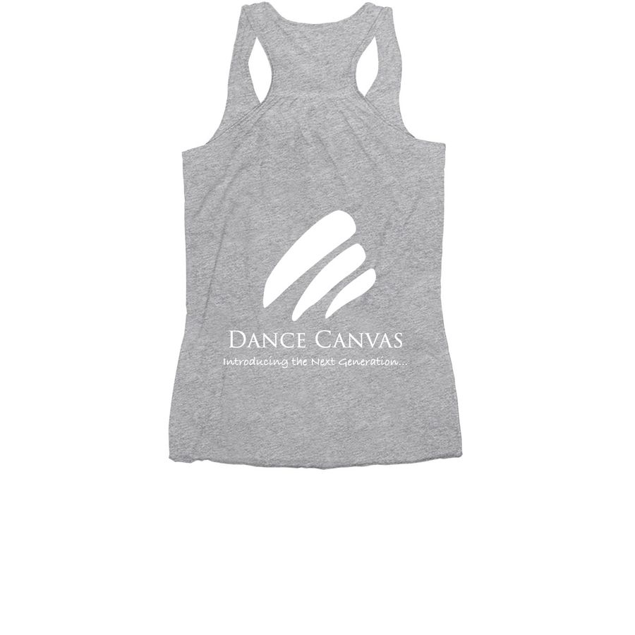 Dance Canvas 2026 - 'Atlanta is a Dance City', a Athletic Heather Women's Racerback (back-view)