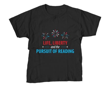 Pursuit of Reading apparel- dark colors, a Black Youth Unisex Tee