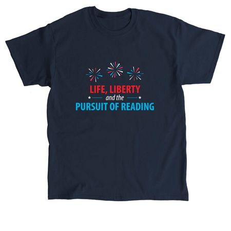 Pursuit of Reading apparel- dark colors, a Navy Classic Unisex Tee