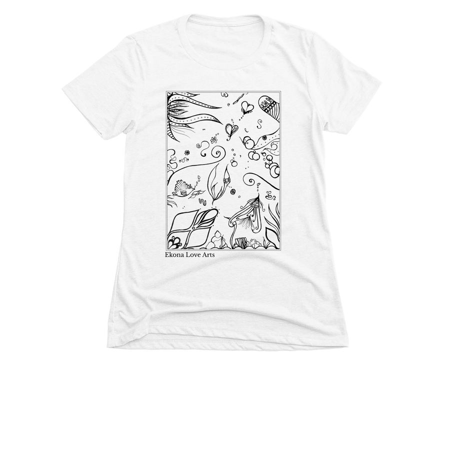 Did you find joy? Apparel, a White Women's Slim Fit Tee