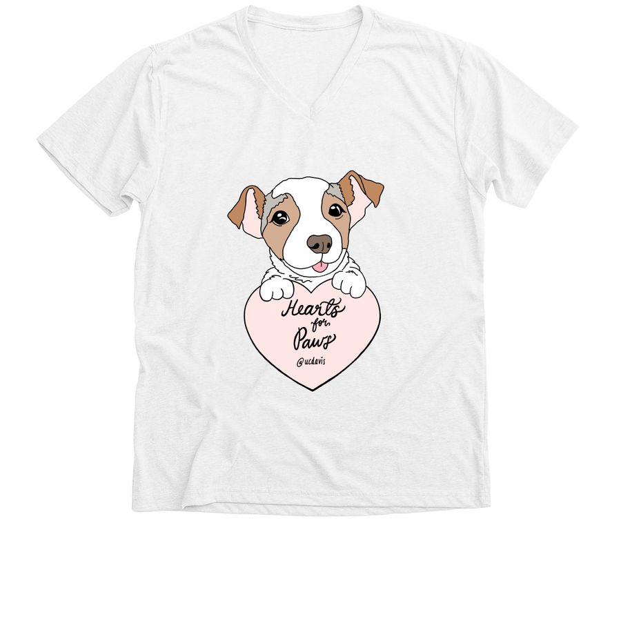 Huckleberry Tees&nbsp;, a Solid White Blend Premium V-Neck Tee