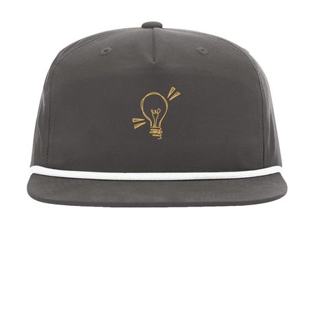 Thinking Cap, a Charcoal/ White Printed Umpqua Snapback Cap