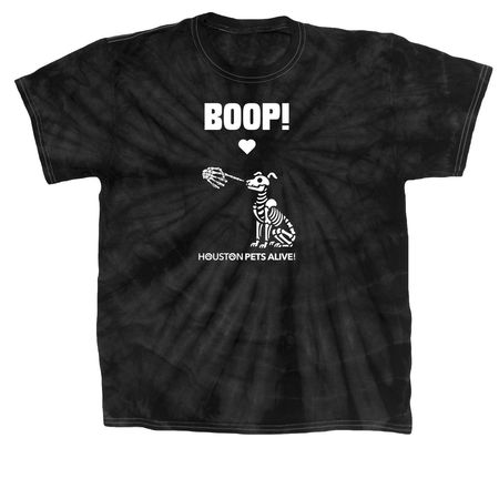 Spooky Nose Boop, a Black Classic Tie Dye Tee