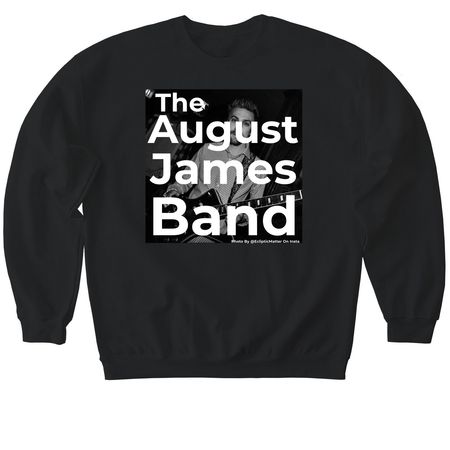 ///The August James Band///, a Black Softstyle Crewneck Sweatshirt
