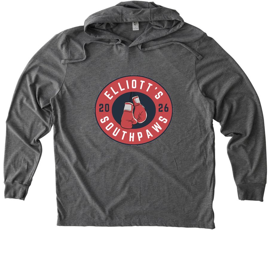 Elliott's Southpaws, a Aluminum Grey Allmade Eco Triblend Hoodie Tee