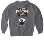Millersville VFW 7294 3rd Annual Bingo, a Charcoal Gildan Softstyle Pullover Hoodie (back-view)