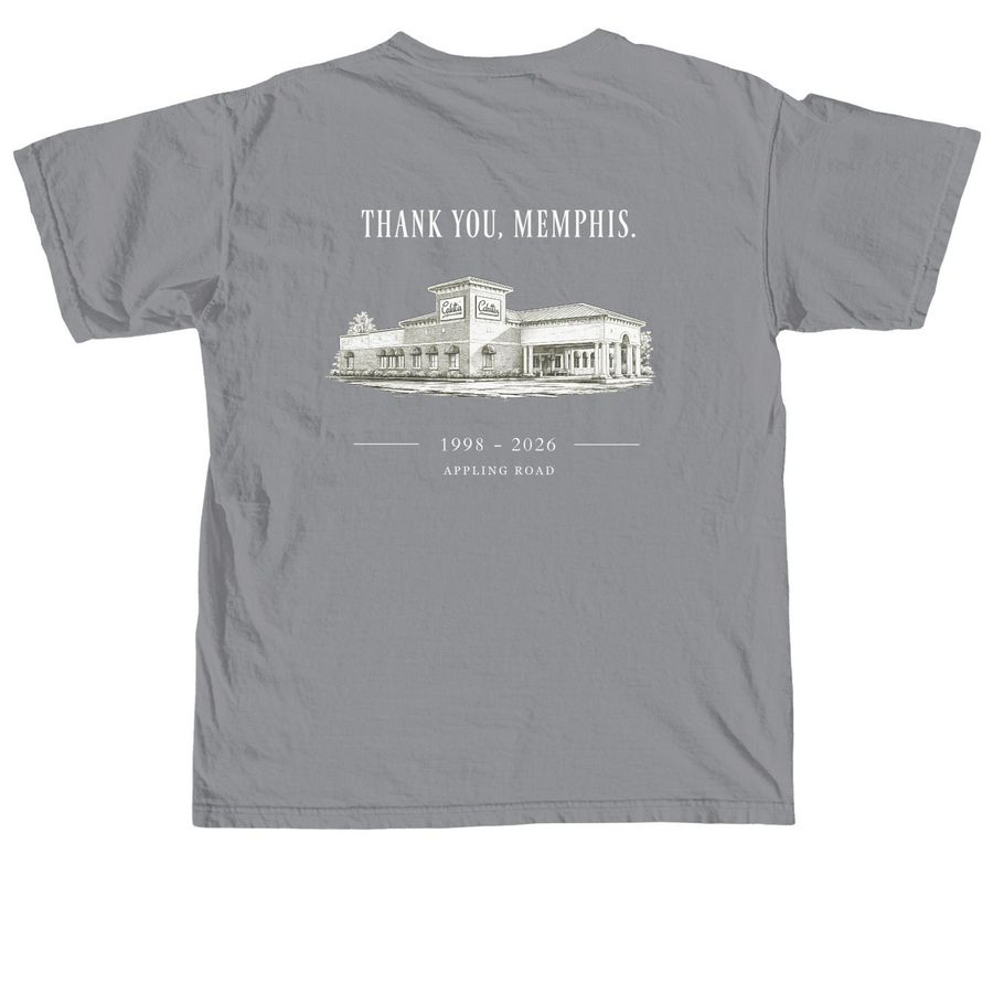 The Appling Collection: Commemorative Tee, a Granite Comfort Colors Unisex Tee (back-view)