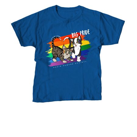 Little Lions - BIG PRIDE, a Royal Blue Youth Unisex Tee