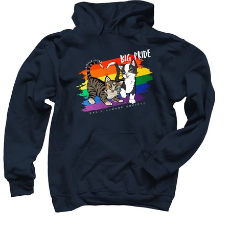Little Lions - BIG PRIDE, a Navy Pullover Hoodie