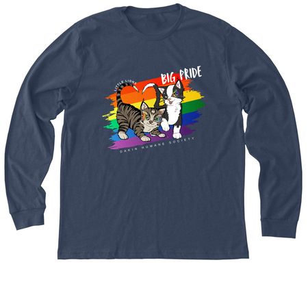 Little Lions - BIG PRIDE, a Heather Navy Premium Long Sleeve Tee