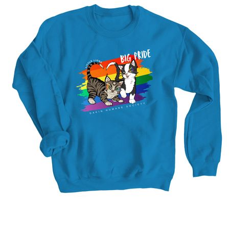 Little Lions - BIG PRIDE, a Sapphire Crewneck Sweatshirt