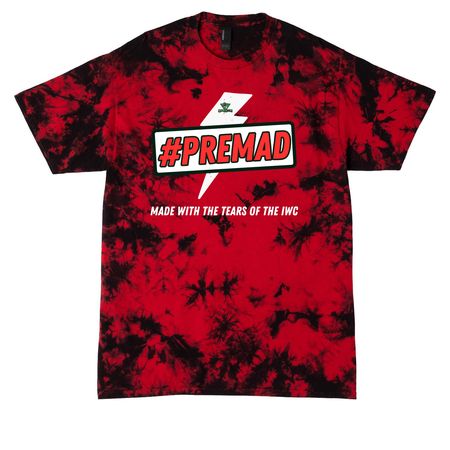 #PREMAD Collection, a Black/ Red Crystal Tie Dye Tee