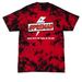 #PREMAD Collection, a Black/ Red Crystal Tie Dye Tee
