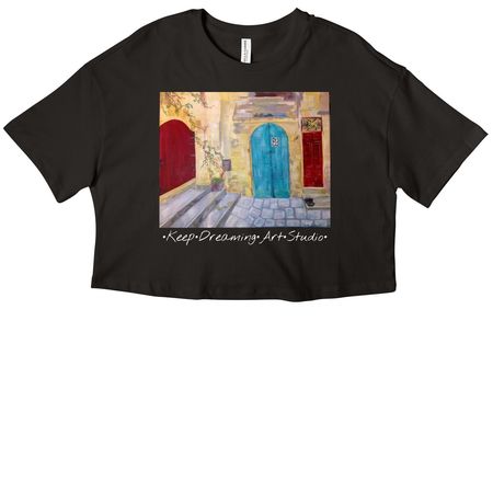 Master the Mystery, a Black Women?s Cropped Cotton Tee