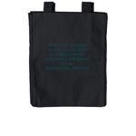 farmers market, a Black Reclaimist Everywhere Tote Bag (back-view)