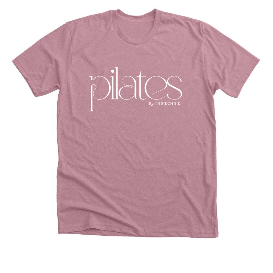 Pilates by THICKCHICK, a Heather Orchid Premium Unisex Tee