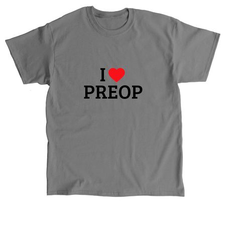 I Heart Preop, a Charcoal Classic Unisex Tee