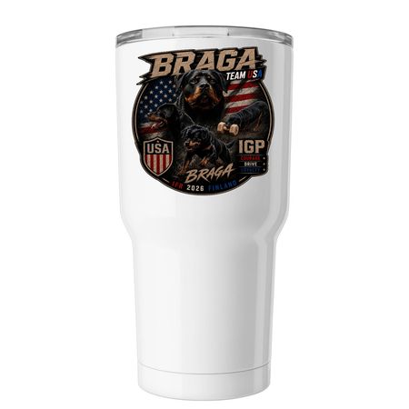 Team Braga IFR 2026, a White Insulated Tumbler