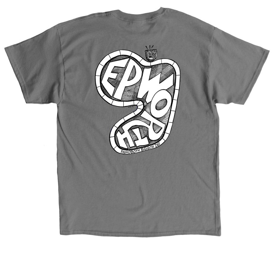 Marc Emond Skate Epworth Adult Gear, a Charcoal Classic Unisex Tee (back-view)