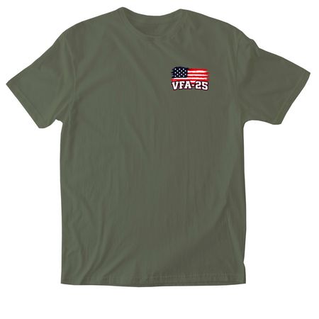 Fist 'em patriotic&nbsp;, a Military Green Softstyle Cotton Tee