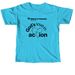 God's Love in Action - Colorful, a Lagoon Blue Comfort Colors Unisex Tee