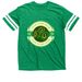 Luck O' The Irish Main Logo, a Vintage Green / White Football Jersey Tee