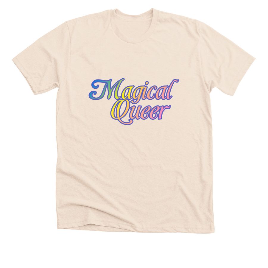 Magical Queer, a Heather Soft Cream Premium Unisex Tee