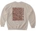 Abstract Threads, a Sand Softstyle Crewneck Sweatshirt (back-view)