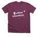 LUV Without Boundaries, a Heather Maroon Premium Unisex Tee