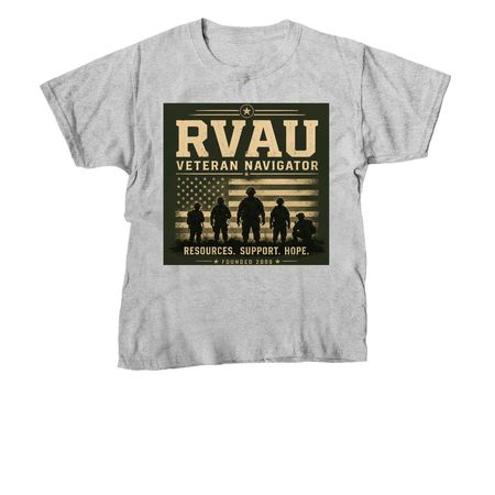 RVAU Veteran Navigator Support Campaign, a Sport Grey Youth Unisex Tee