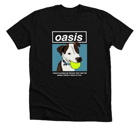 Oasis, a Solid Black Blend Premium Unisex Tee