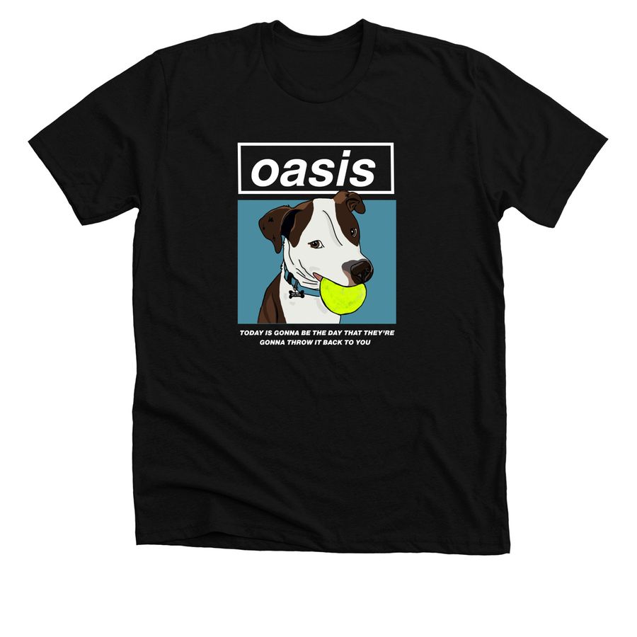 Oasis, a Solid Black Blend Premium Unisex Tee