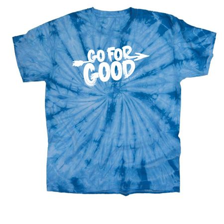 Go For Good, a Baby Blue Classic Tie Dye Tee