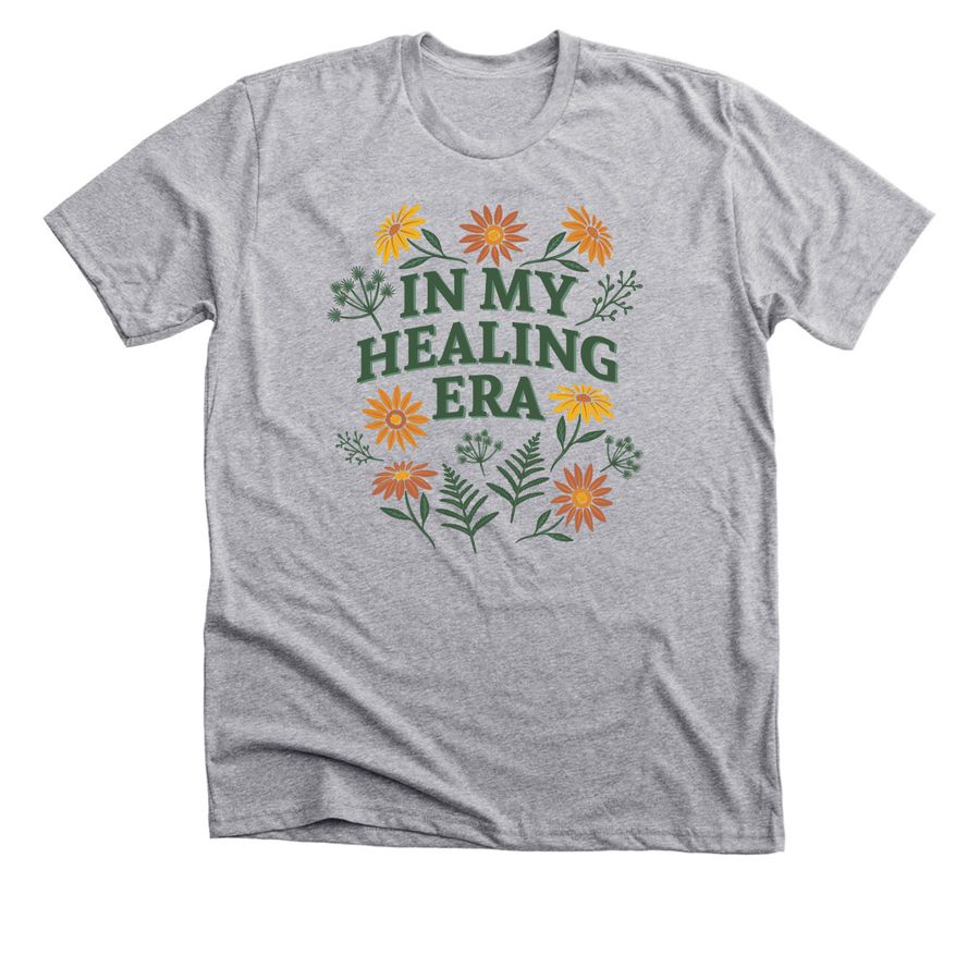 In My Healing Era, a Athletic Heather Premium Unisex Tee
